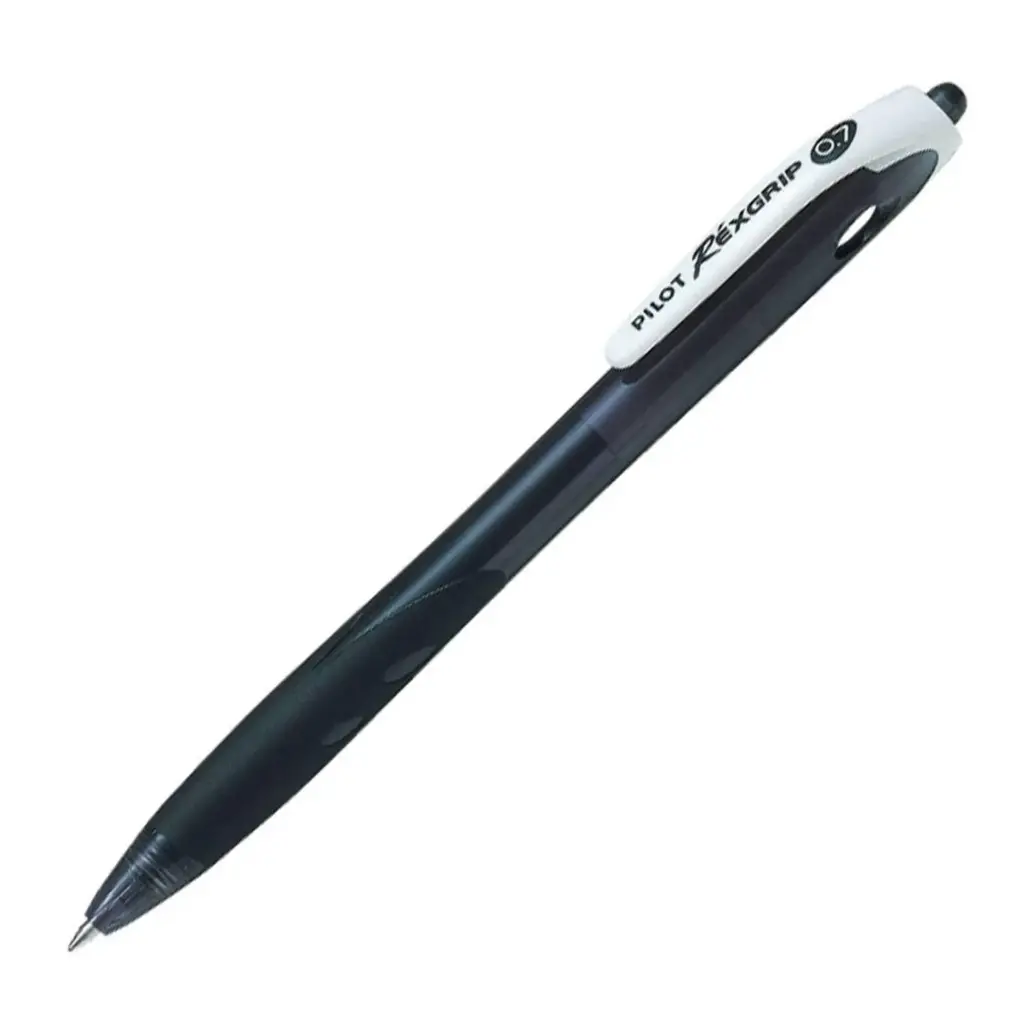 Bolígrafo retráctil Pilot RéxGrip negro