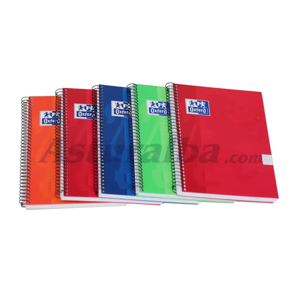 Cuaderno de espiral 4º cuadriculado tapa dura 80 hojas Oxford