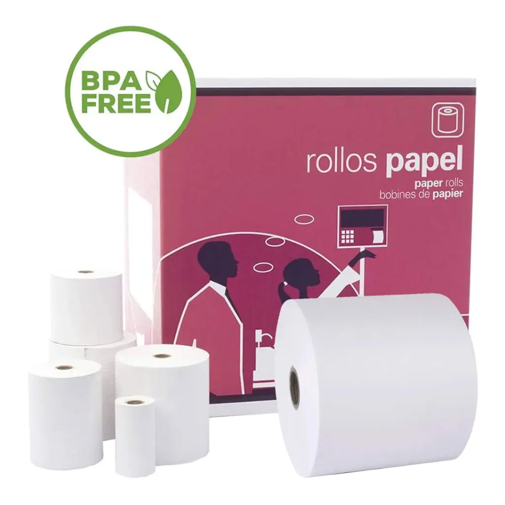 Rollo de papel térmico 80 x 80 x 25 mm (Caja 48 unidades)