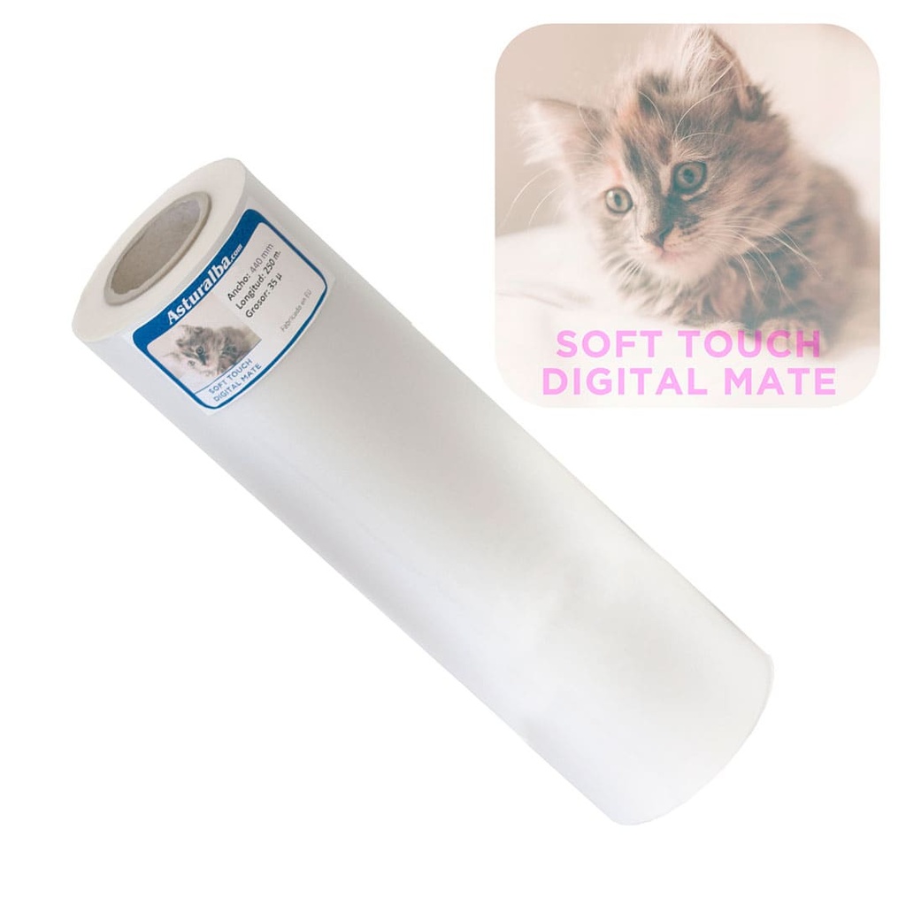 Bobina de plastificar Premium Digital Soft Touch 35 µ 440 mm x 250 m (Pack 4 unidades)