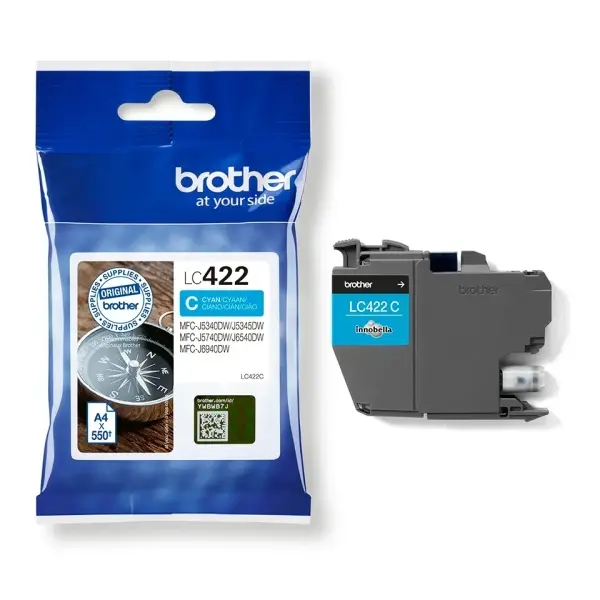 Cartucho de tinta original Inkjet Brother LC422XL cyan