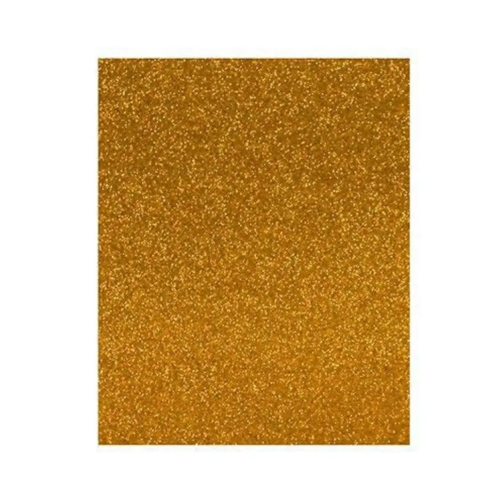 Goma Eva con purpurina oro Faibo 40 x 60 cm (Unidad) 