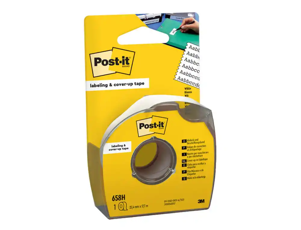Cinta adhesiva para ocultar de 25 mm x 18 m Post-it 658-HD