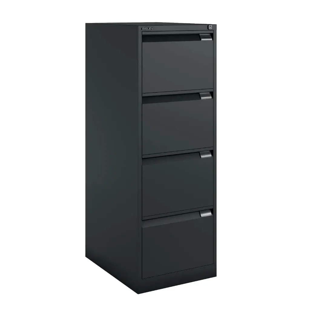 Archivador Bisley Premium BS Folio 4 cajones 1321 x 470 x 622 mm 1643 negro Express