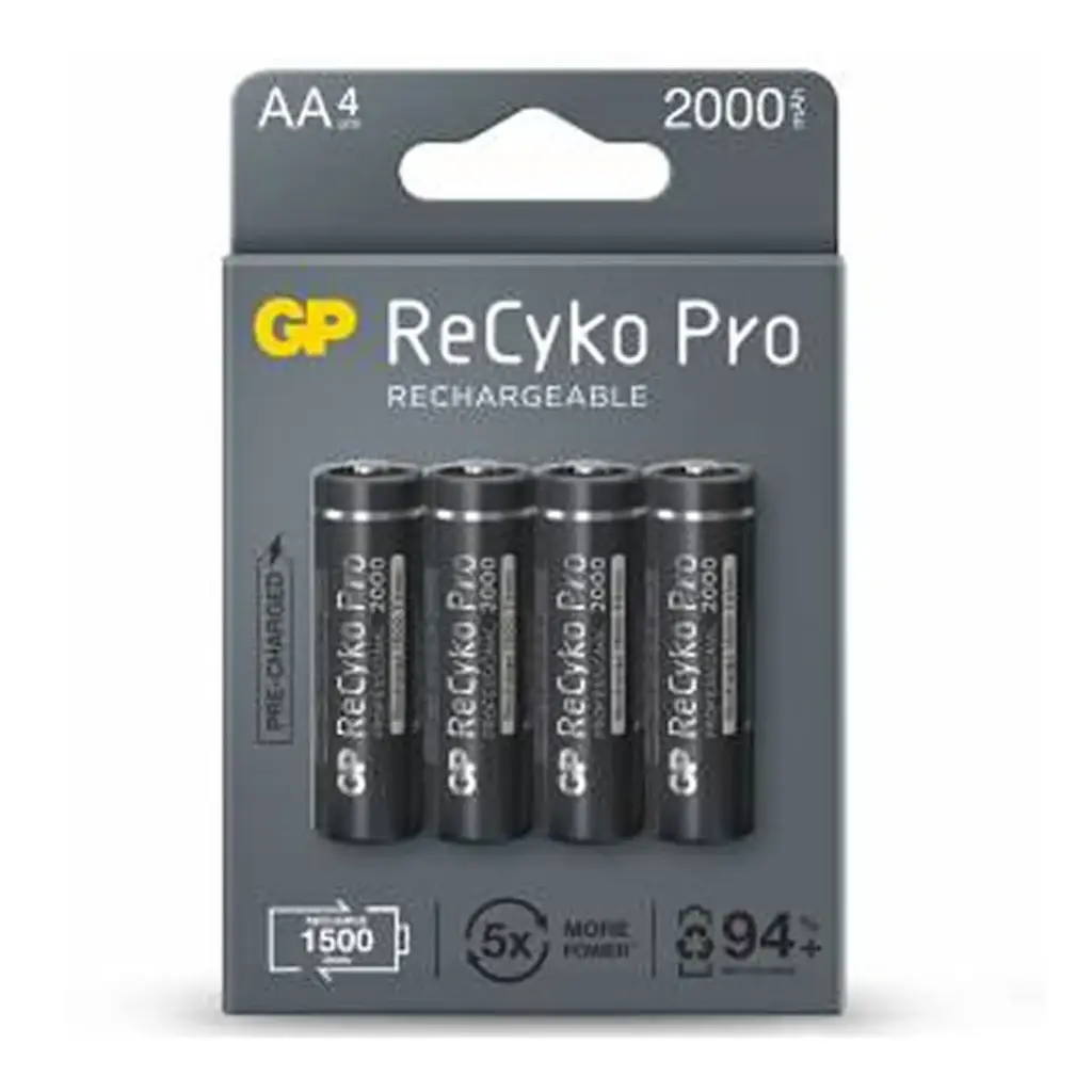 Pilas AA Recargables GP ReCyko Pro (Blíster de 4) 