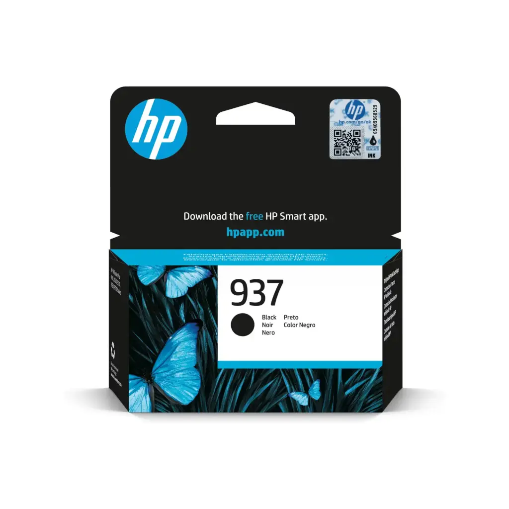 Cartucho de tinta original HP 937 negro