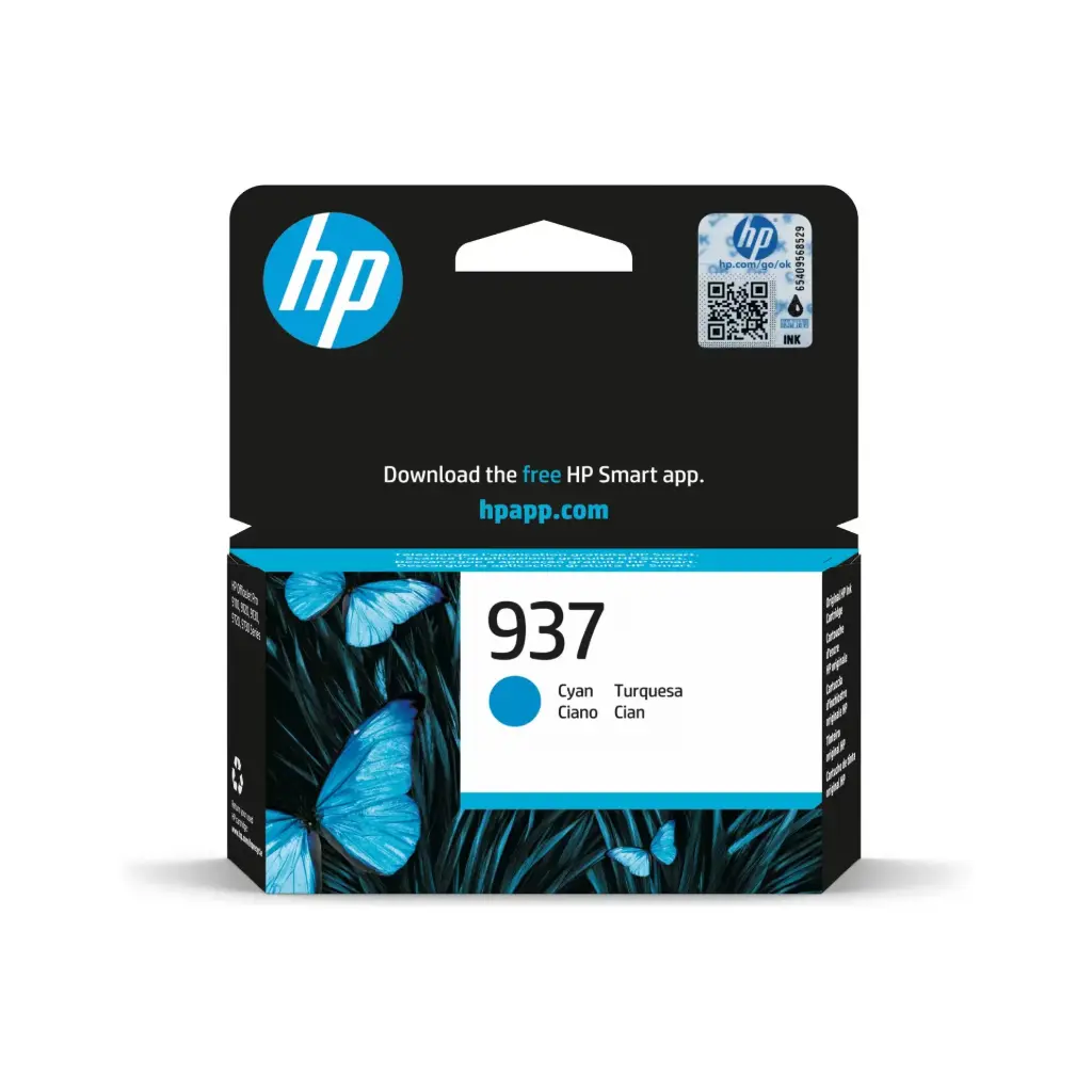 Cartucho de tinta original HP 937 cyan