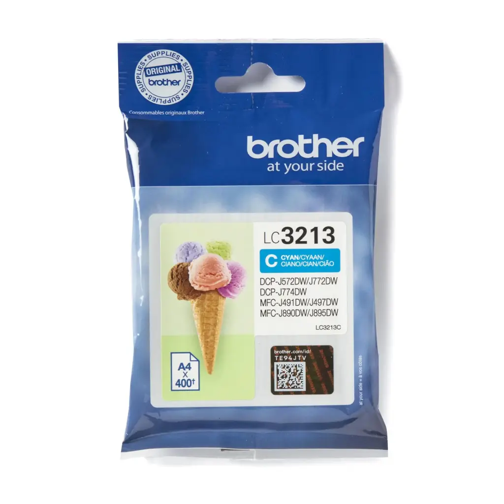Cartucho de tinta original Inkjet Brother LC3213 cyan