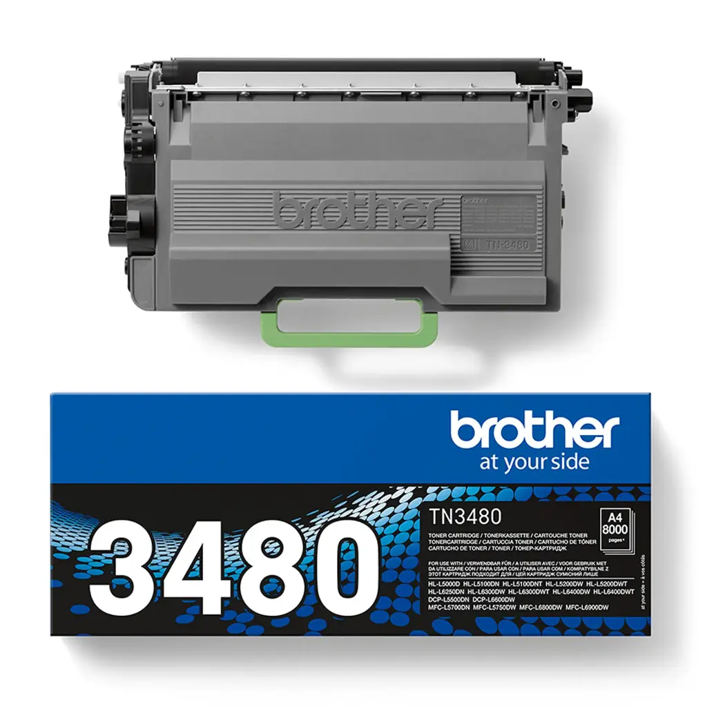 Tóner láser original TN3480 Brother negro 