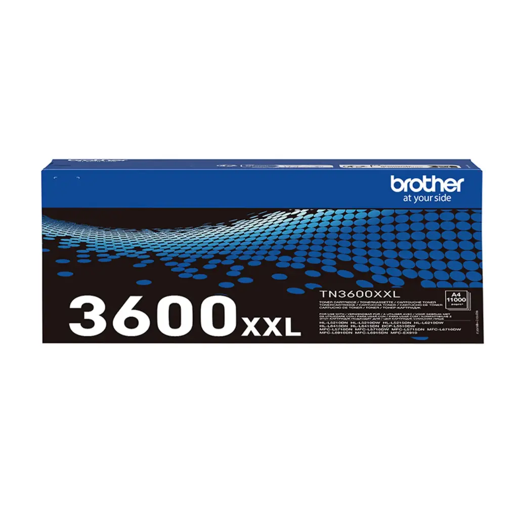 Tóner láser original TN3600XXL Brother negro 
