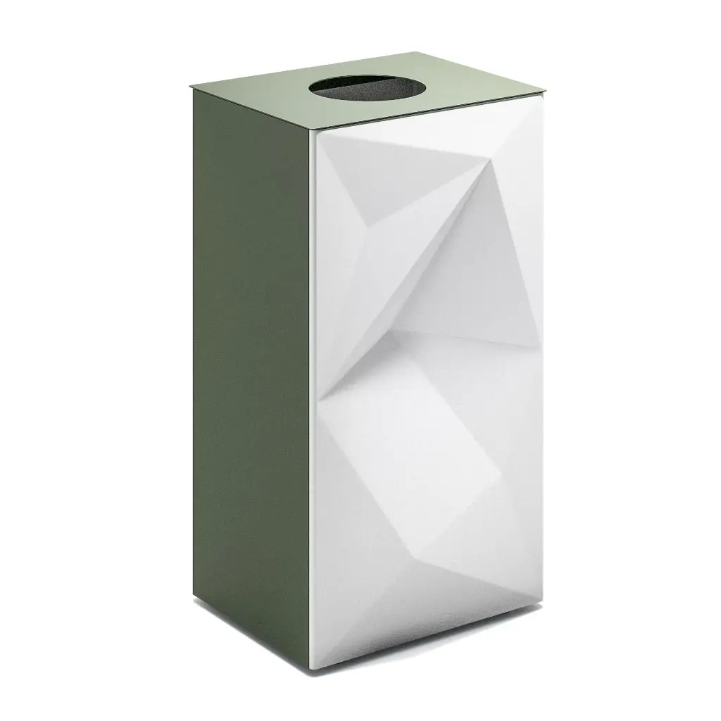 Papelera metálica de reciclaje Vevey