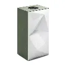 Papelera metálica de reciclaje Vevey