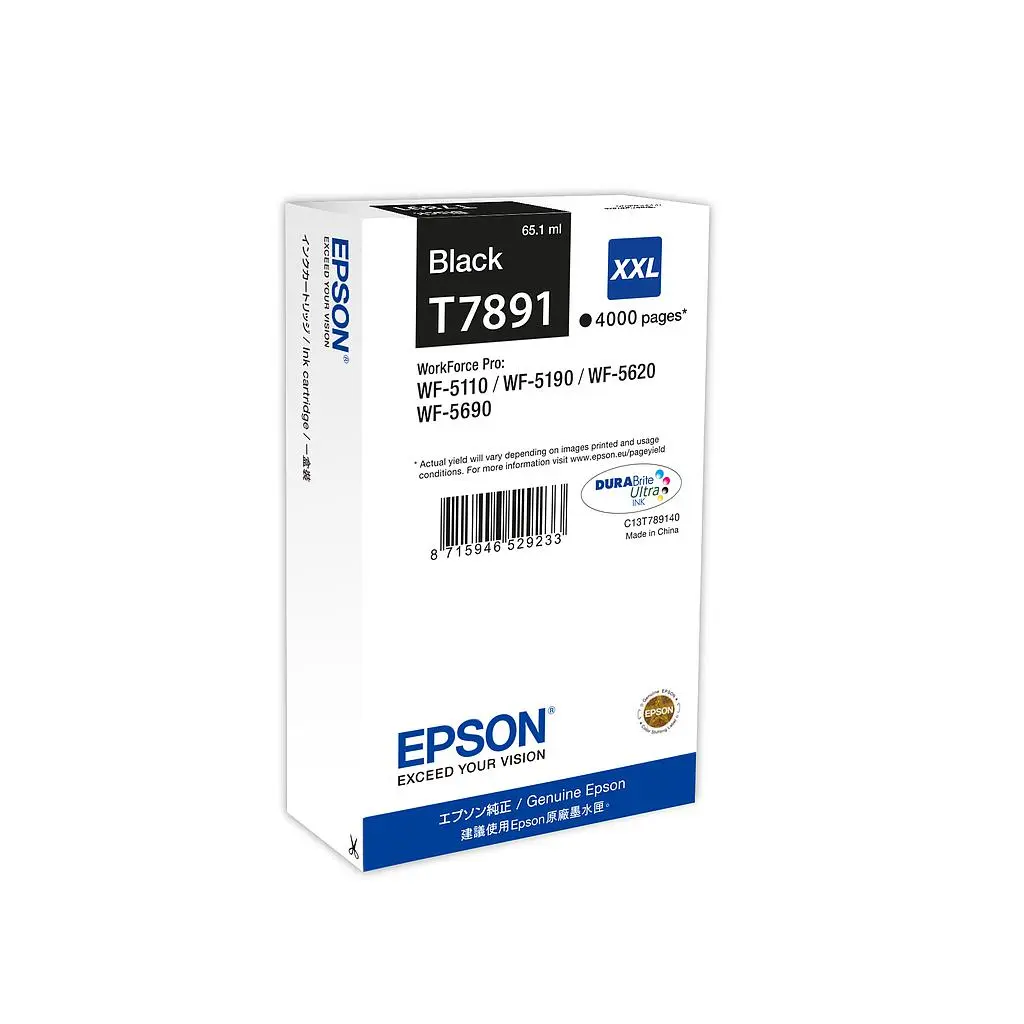 Cartucho de tinta original Inkjet Epson T7891XXL negro