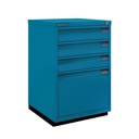 Archivador-cajonera Bisley Serie F de 4 cajones Folio Flush 711 x 470 x 470 mm 0503