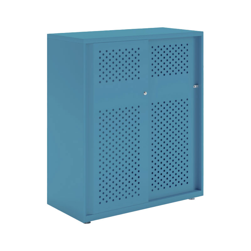 Armario metálico con puerta corredera lisa Bisley Glide 1149 x 1000 x 470 mm