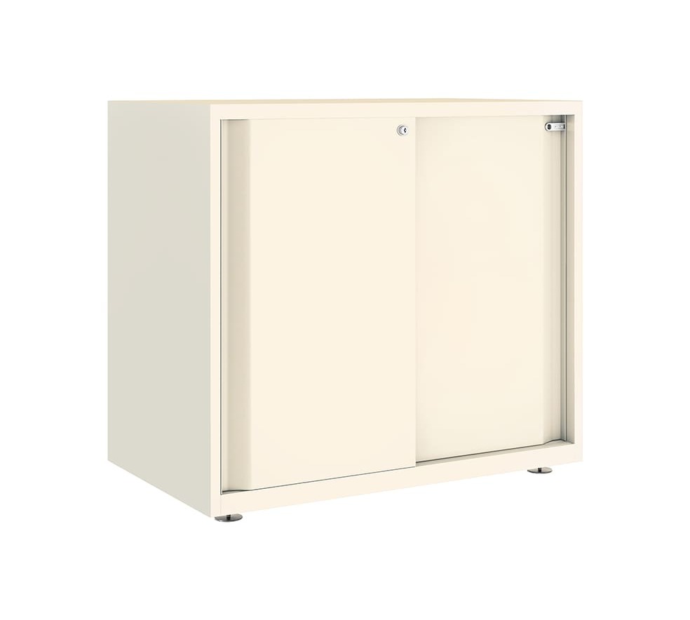 Armario metálico con puerta corredera lisa Bisley Glide 743 x 800 x 470 mm
