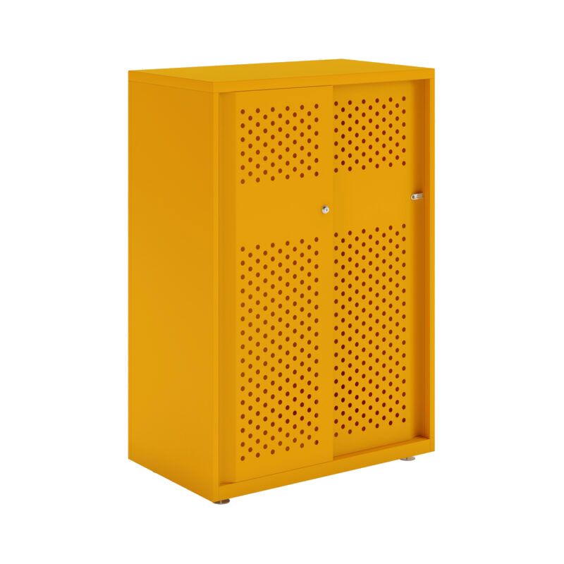 Armario metálico con puerta corredera perforada Bisley Glide 1149 x 800 x 470 mm