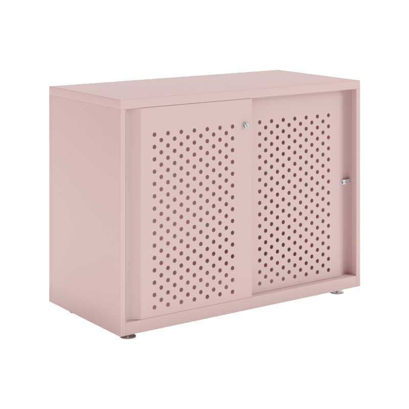 Armario metálico con puerta corredera lisa Bisley Glide 743 x 1000 x 470 mm