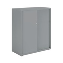 Armario metálico con puerta corredera lisa Bisley Glide 1529 x 1200 x 470 mm