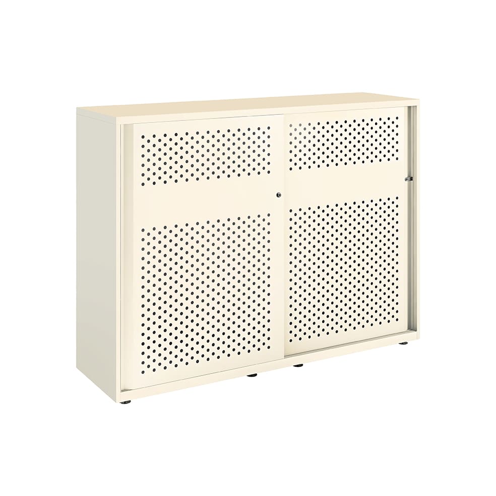 Armario metálico con puerta corredera perforada Bisley Glide 1149 x 1200 x 470 mm