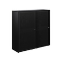 Armario metálico con puerta corredera perforada Bisley Glide 1529 x 1200 x 470 mm
