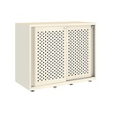 Armario metálico con puerta corredera perforada Bisley Glide 807 x 1200 x 470 mm