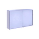 Armario metálico con puerta corredera lisa Bisley Glide 1529 x 1600 x 470 mm