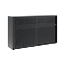 Armario metálico con puerta corredera perforada Bisley Glide 1149 x 2000 x 470 mm