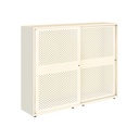 Armario metálico con puerta corredera perforada Bisley Glide 1529 x 2000 x 470 mm