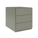 Cajonera móvil Bisley Note con 3 cajón personales 495 x 300 x 565 mm NWA59M7SSS