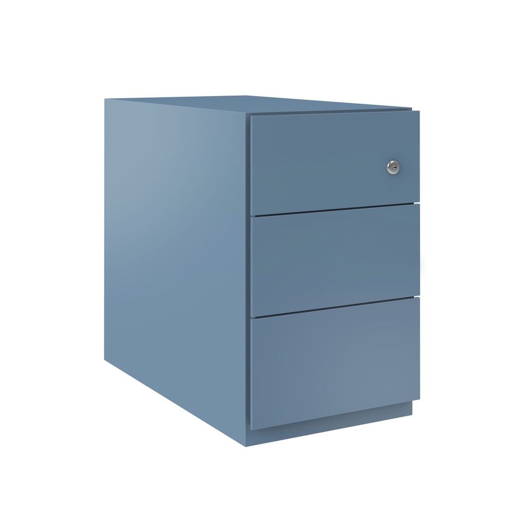 Cajonera móvil Bisley Note con 3 cajón personales 495 x 300 x 565 mm NW359M7SSS