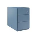 Cajonera móvil Bisley Note con 3 cajón personales 495 x 300 x 565 mm NW359M7SSS