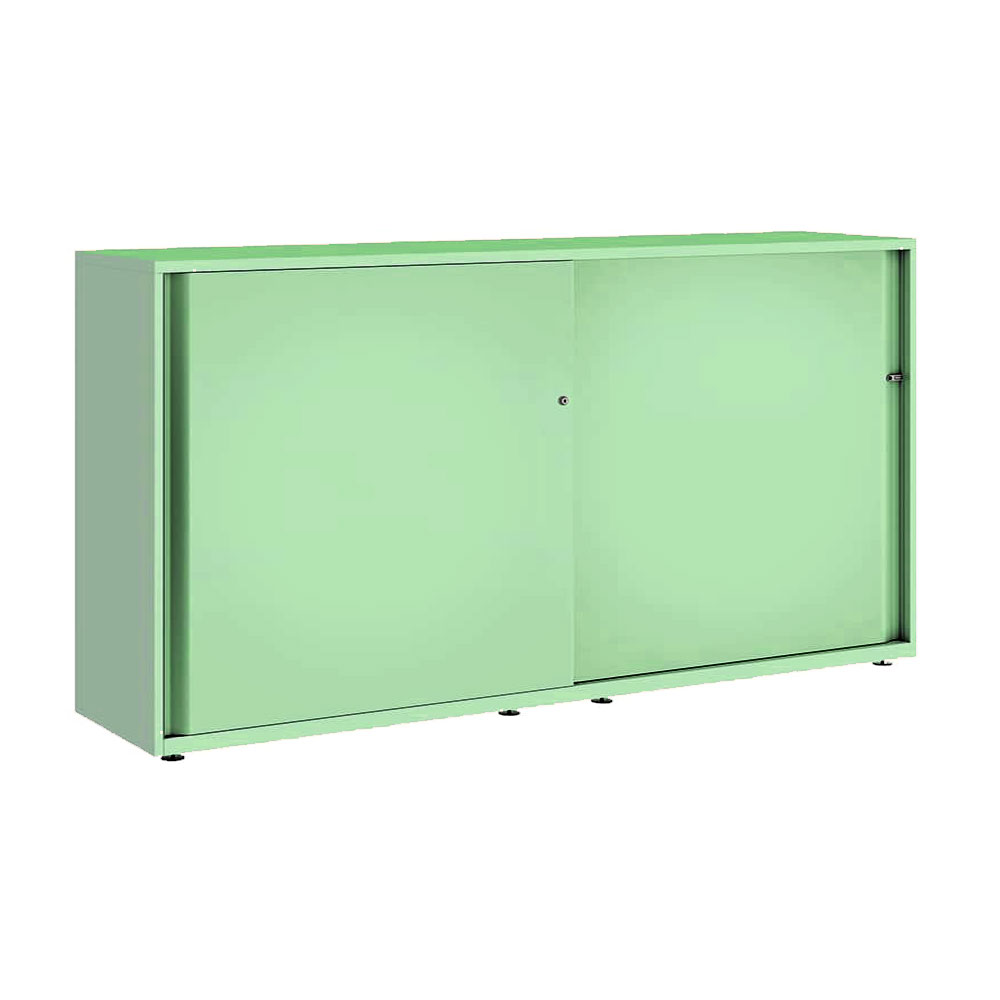 Armario metálico con puerta corredera lisa Bisley Glide 1149 x 2400 x 470 mm