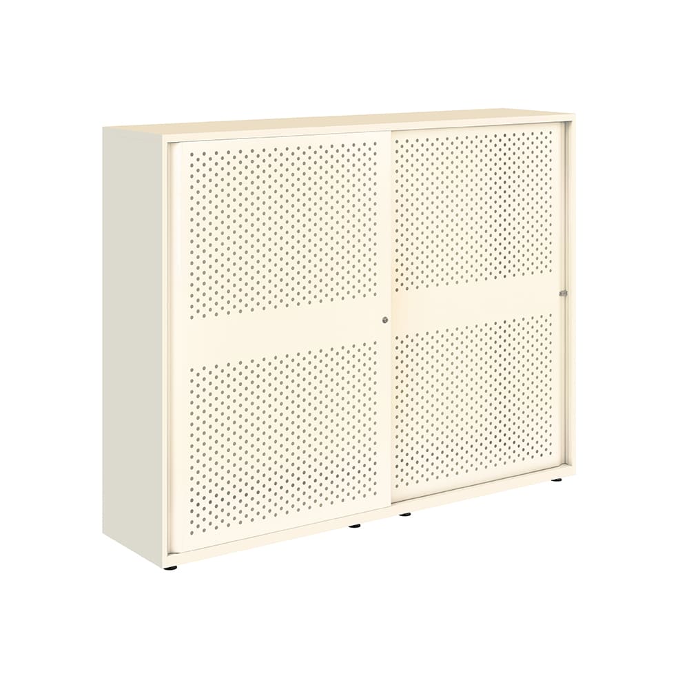 Armario metálico con puerta corredera perforada Bisley Glide 1529 x 2400 x 470 mm