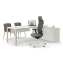 Mesa con apoyo en archivo Prisma Actiu 210 x 80 cm personalizada