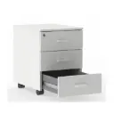 Cajonera móvil de melamina Actiu con 3 cajones personales 56 x 41 x 55 cm J832 Express