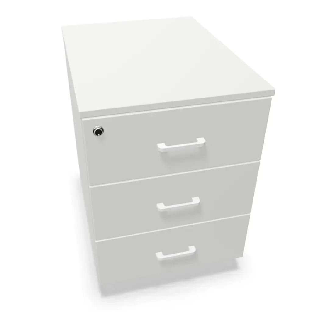 Cajonera móvil de melamina Actiu con 3 cajones personales 56 x 41 x 55 cm J132 Express