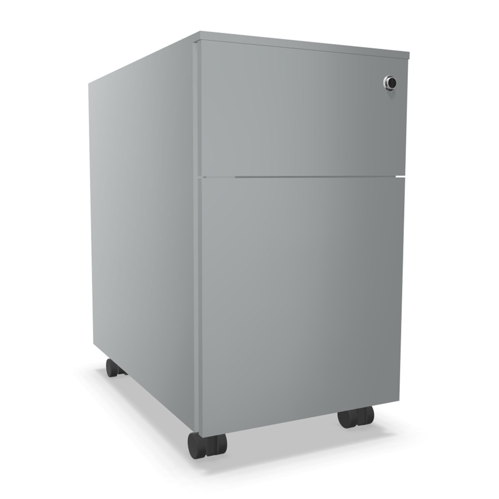 Cajonera móvil metálica Actiu con 1 cajón de archivo y 1 personal 55 x 32 x 52,5 cm J623 personalizada