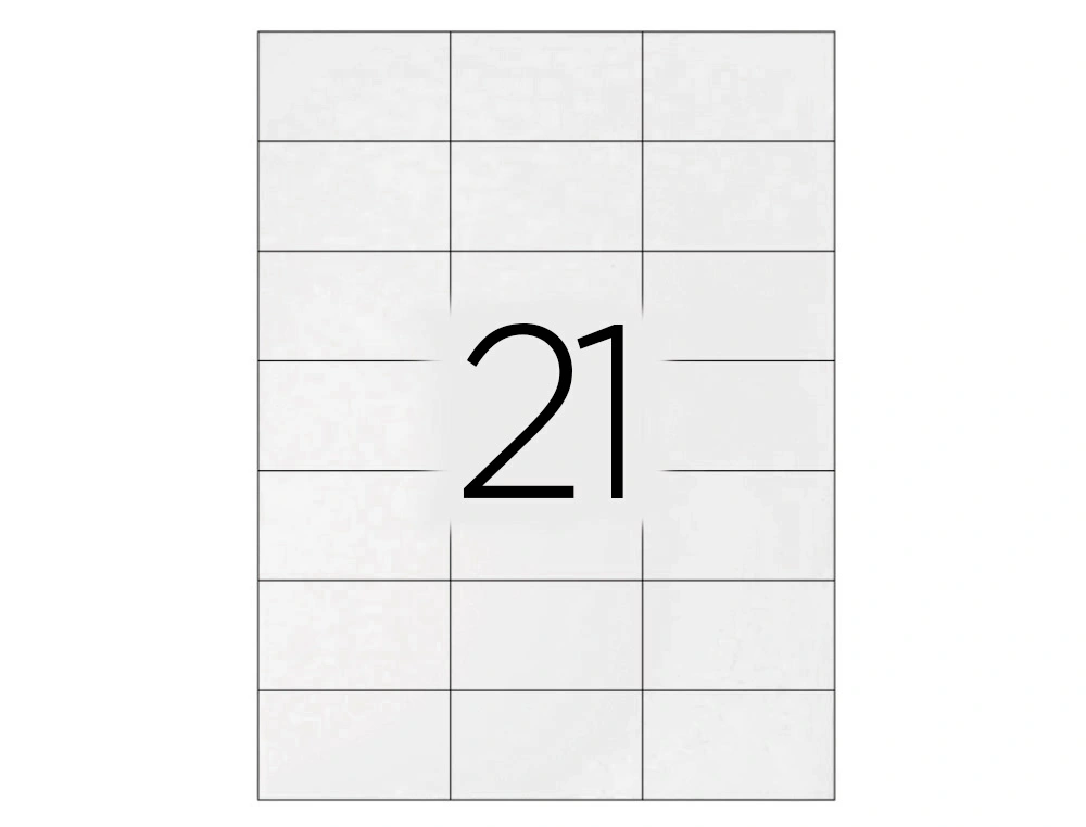 Etiquetas adhesivas A4 70 x 42,3 mm Q-Connect (Caja 100 hojas) 