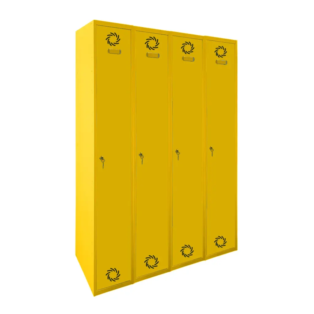 Taquilla metálica de 4 módulos de 1 puerta Eco Pro