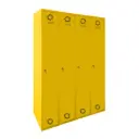 Taquilla metálica de 4 módulos de 1 puerta Eco Pro