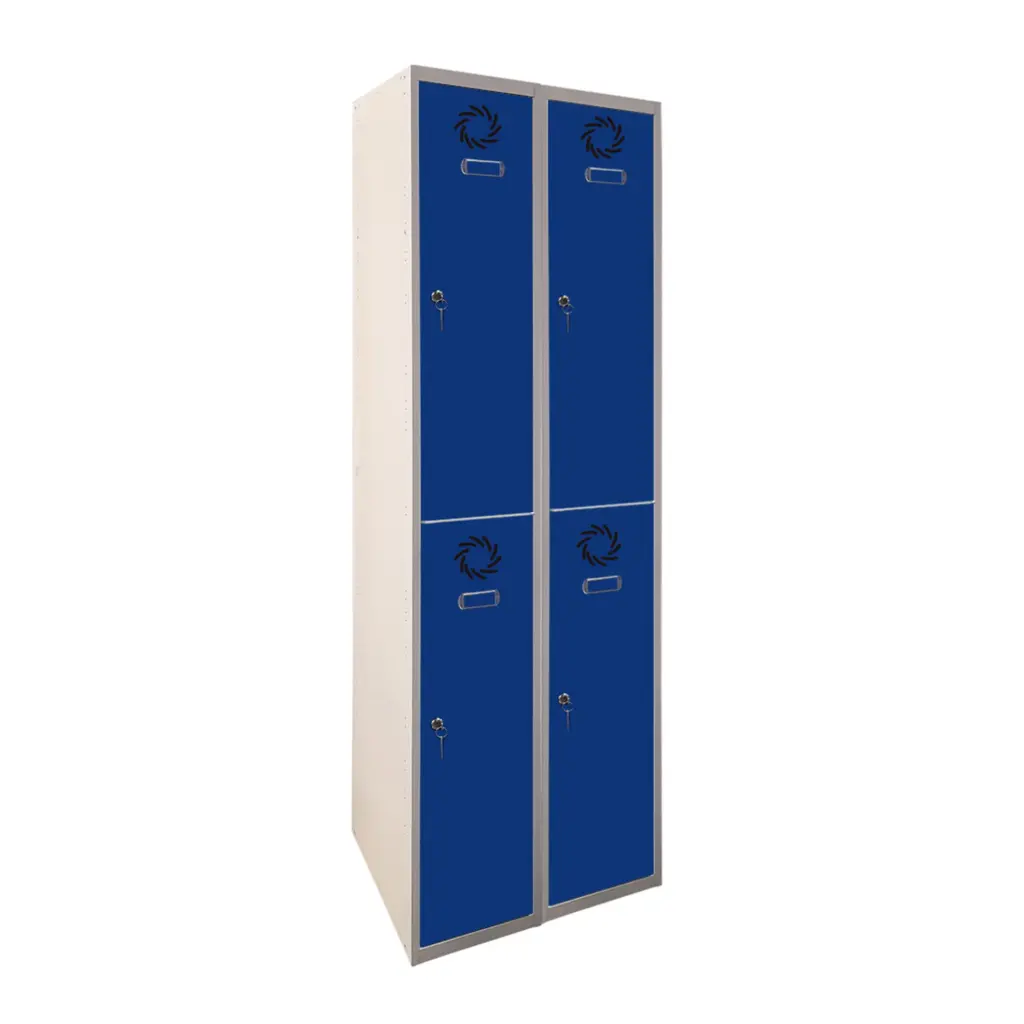 Taquilla metálica de 2 módulos de 2 puertas Eco Pro