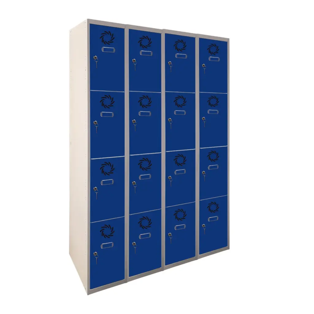 Taquilla metálica de 4 módulos de 4 puertas Eco Pro