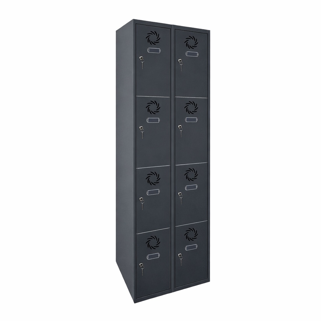 Taquilla metálica de 2 módulos de 4 puertas Eco Pro