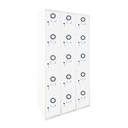 Taquilla metálica de 3 módulos de 5 puertas Eco Pro