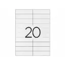 Etiquetas adhesivas A4 105 x 29 mm Q-Connect (Caja 100 hojas)