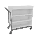 Carro portalibros para bibliotecas con ruedas blanco Actiu