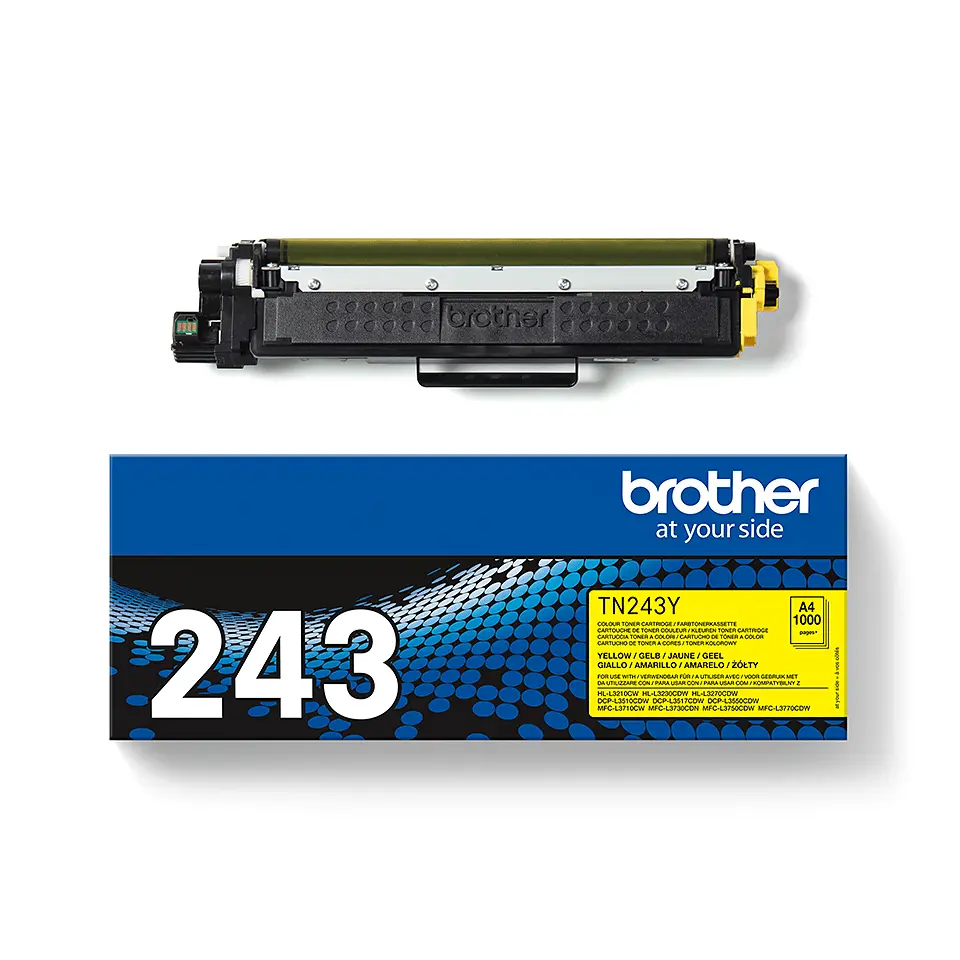 Tóner láser original TN-243Y Brother amarillo