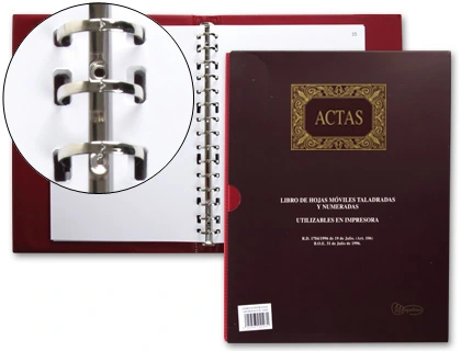 Libro de Actas A4 Miquelrius 100 hojas móviles 4102