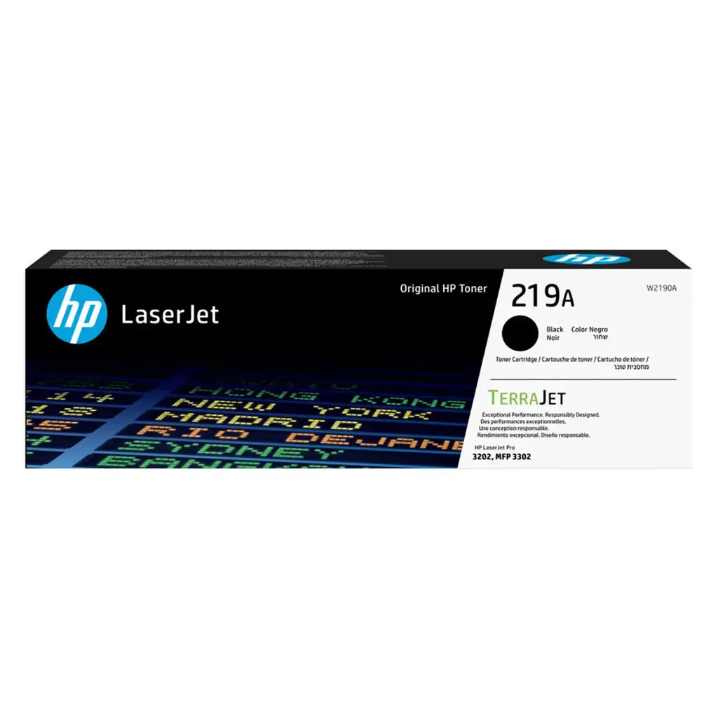 Tóner láser original W2190A HP 219A negro 